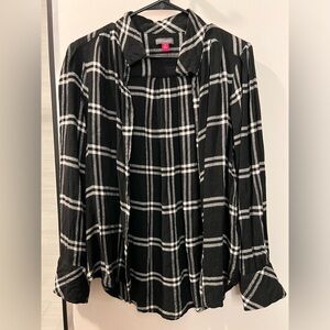 Vince Camuto Plaid Button Down